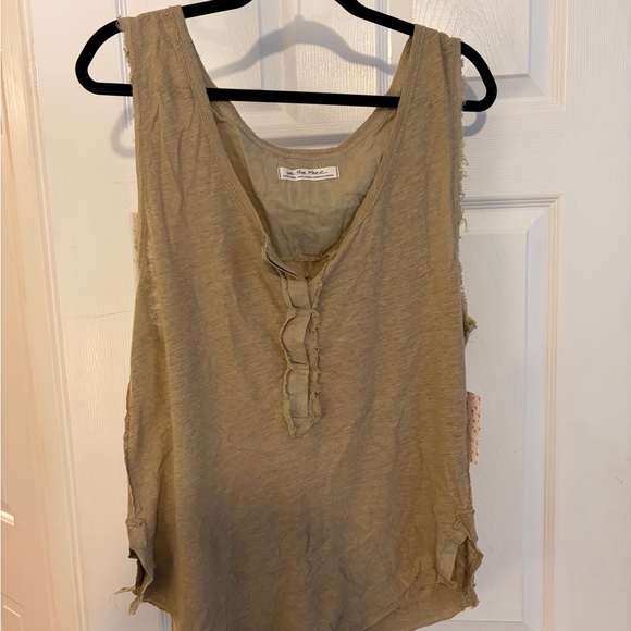 NWT Free People Cyprus Green Tank Top - Picture 2 of 6